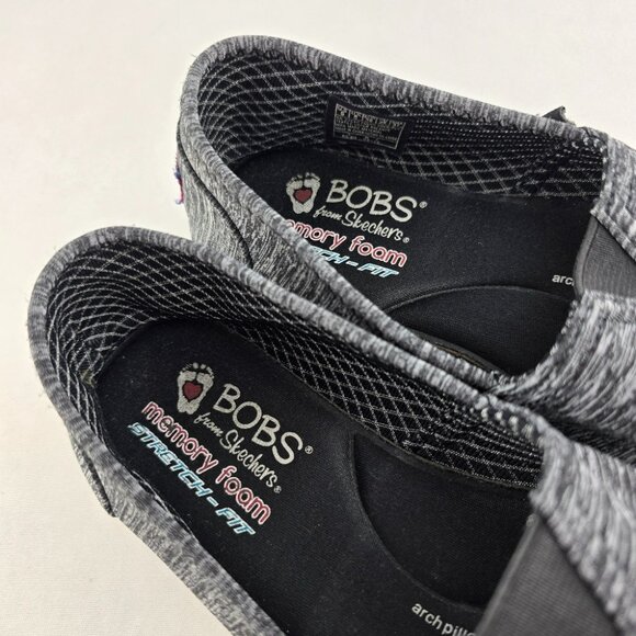 BOBS Skechers Women's Express Yourself Flats Slip On Shoes Heathered Grey Size 8 - Picture 11 of 15